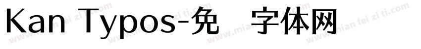 Kan Typos字体转换